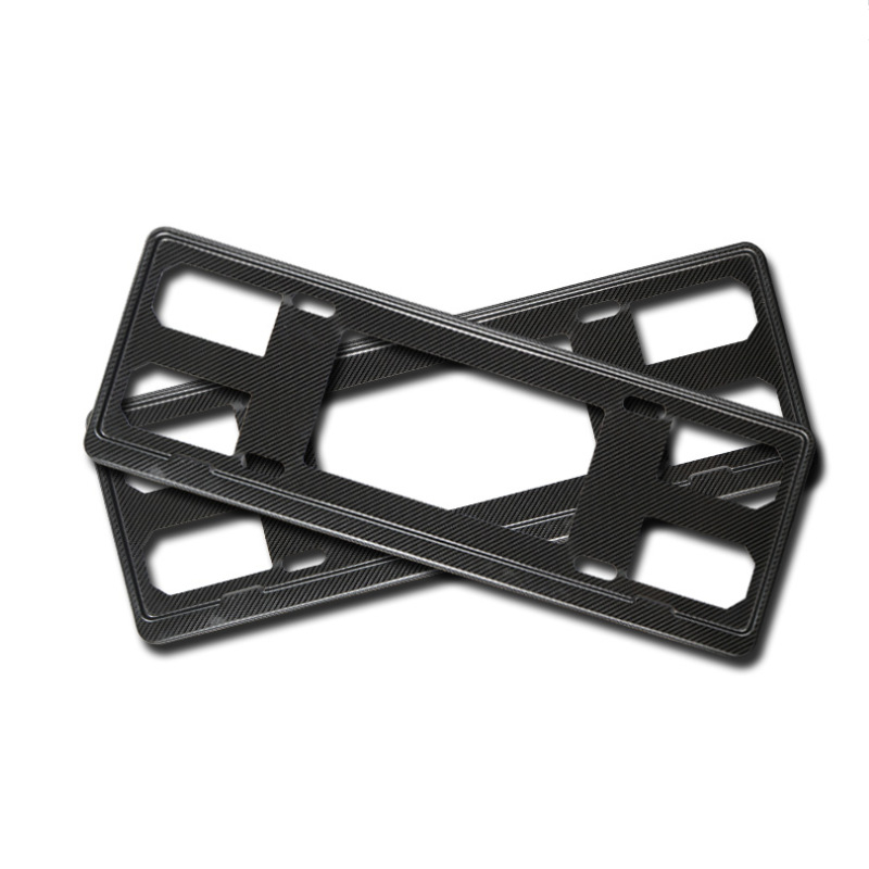 Okvir za registarsku pločicu automobila, nehrđajući čelik, snap-on montaža, model G-T-03, kompatibilan s plavim registarskim pločicama