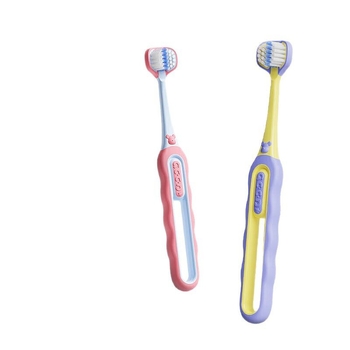SOAO dječja četkica za zub s tri strane — mekane vlasi, 2-komplet, ručna