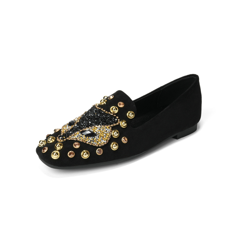 Ženske loaferice 925-3: okrugli vrh, semiš gornji dio, slip-on, gumeni đon, niski potpetica