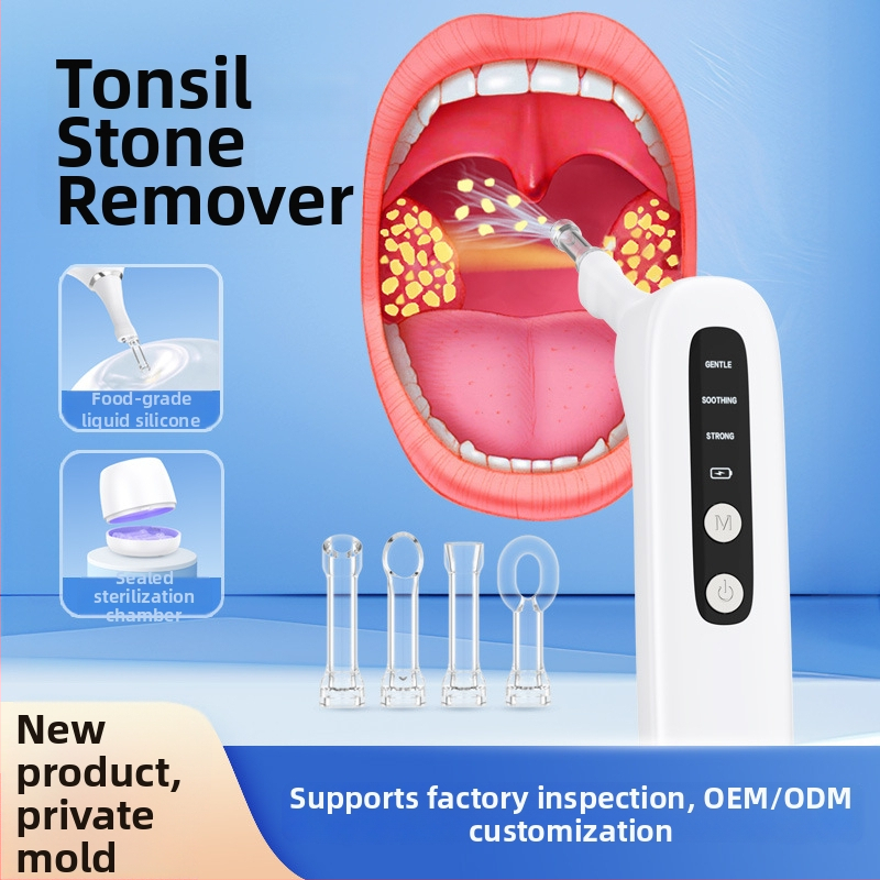 Elektriska tonzilālo akmeņu noņemšanas iekārte pieaugušajiem, anti-sensitivitātes funkcija, 180 g neto svars, OEM