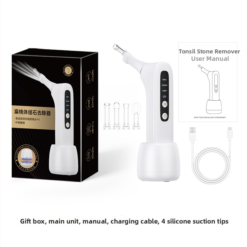 Elektriska tonzilālo akmeņu noņemšanas iekārte pieaugušajiem, anti-sensitivitātes funkcija, 180 g neto svars, OEM