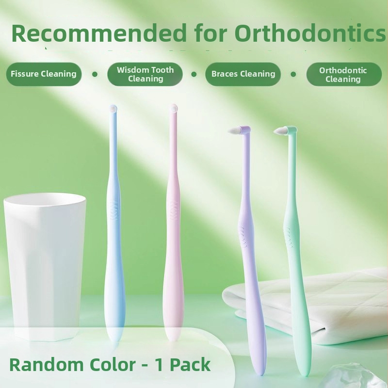 Interdentalna četkica s oštrim glavom od jednog snopa, model 32717, jedno pakiranje, za odrasle, čišćenje, ručno, Cuida