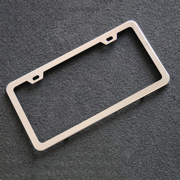 Okvir registarske pločice od nehrđajućeg čelika, US-standard s dvije rupe i uskim rubom, model 0.8, marka Ruishangget