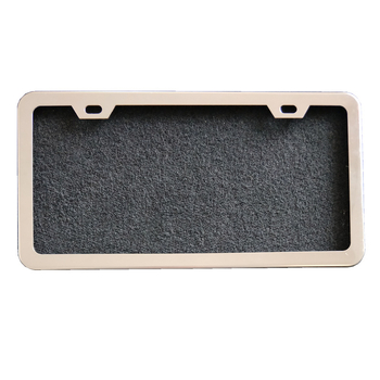 Okvir registarske pločice od nehrđajućeg čelika, US-standard s dvije rupe i uskim rubom, model 0.8, marka Ruishangget