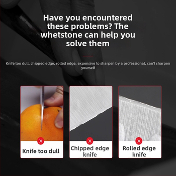 Dvojstranný brúsny kameň na nože a nožnice – korund, brúsenie hrubé aj jemné, leštenie, Kód produktu 32127, Moderný minimalistický štýl