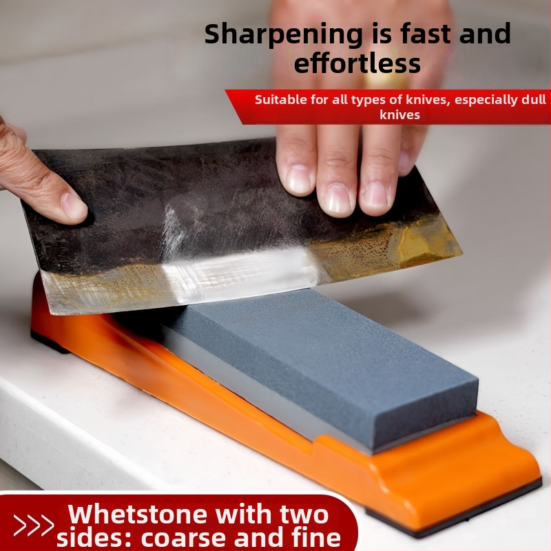 Dvojstranný brúsny kameň na nože a nožnice – korund, brúsenie hrubé aj jemné, leštenie, Kód produktu 32127, Moderný minimalistický štýl