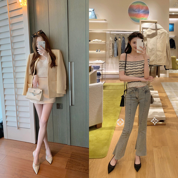 Pantofi dama cu varf ascuțit, din plasă, strasuri, talpă din cauciuc, toc mic