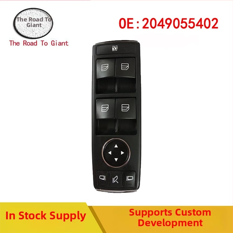 Elektrický hlavný vypínač regulátora okna pre Mercedes W204/W212, 12V, zdvih 7 s, životnosť 12 mesiacov