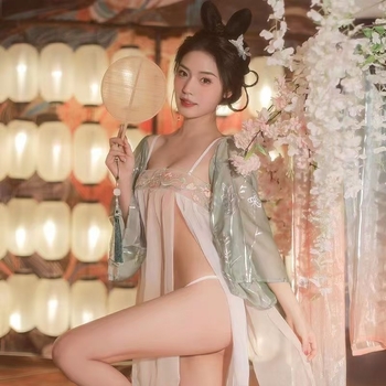 Younghee Hanfu–inspirirani set donjeg rublja, poliester 70–80%, retro noćna haljina za žene, pakiranje u vrećici, proljetno izdanje 2025