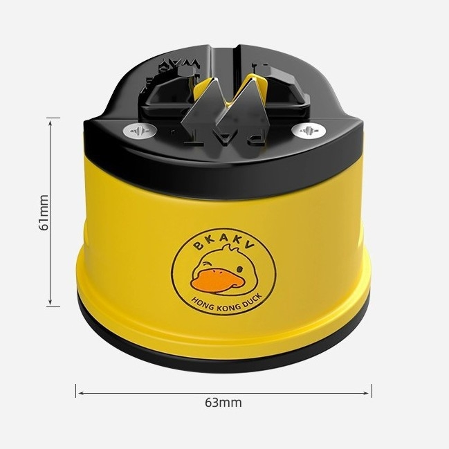 Little Yellow Duck Kućni kamen za oštrenje noževa – Brzi ostrivač s mini usisnom čašom za kuhinjske nože
