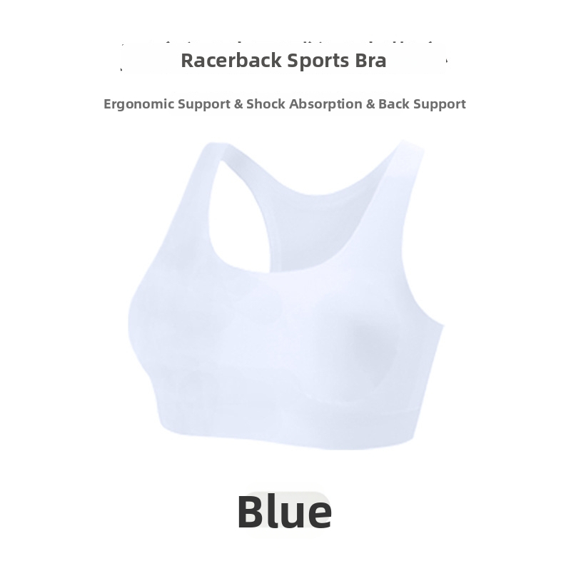 Bezšvová dievčenská športová podprsenka, priedušná, odvádza pot, s plným košíkom, popruhy typu Y, materiál nylon