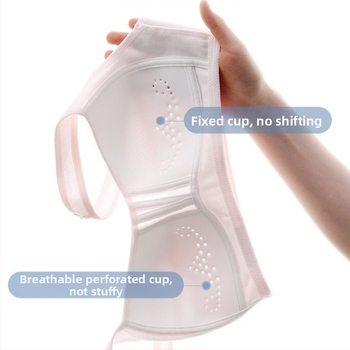 Bavlnená tréningová podprsenka pre tínedžerky, štádium 2 (12–15 rokov), plná miska, tenká tvarovaná miska, pevné dvojité ramienka