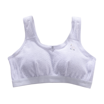 Bavlnený tube top pre dievčatá gymnázia, bez kovových kruhov, 95% bavlna, plné košíky s tenkými formovanými košíčkami, pevné dvojité ramienka, priedušný a pot odvádzajúci