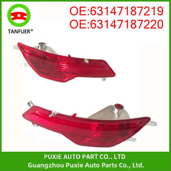 Zadná hmlovka pre BMW X6E71, modely 63147187219 / 63147187220, 12V, plast