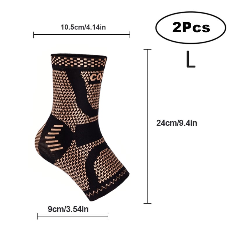 Комплект компресионни протектори за глезени | полиестерно влакно | за възрастни | футбол | Код на продукта JBYA-1569