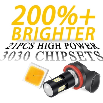 Predné LED hmlové svetlo pre auto, hliníkové puzdro, 12V, 3030 LED, 6000K, kompatibilné s H4/H7/9005/9006