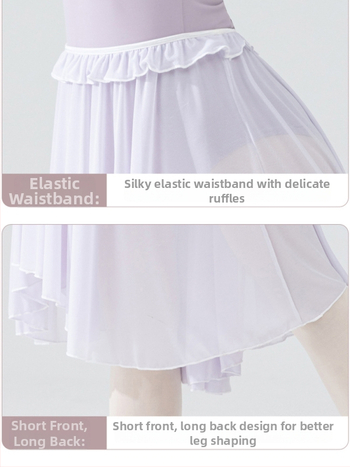 Tančná sieťová sukňa - Nylonová zmesová tkanina; podšívka z mliekového hodvábu; sieťová vrstva (Nylonová zmesová tkanina; Podšívka z mliekového hodvábu; Sieťová vrstva)