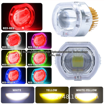 Motocyklové vstavané predné svetlo s konvexnou šošovkou, hliníkové puzdro, 12V, 2800 lm, vysokovýkonné LED diódy