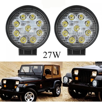 27W LED универсална фара за мотокар, трактор и офроуд превозно средство — 9-38V, 2000 lm, IP68