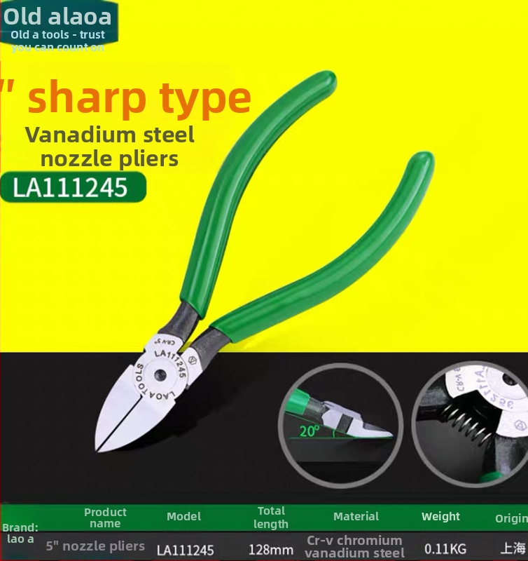 Old A diagonálne kliešte na rezanie plastu, uhlíková oceľ, 0.23 kg