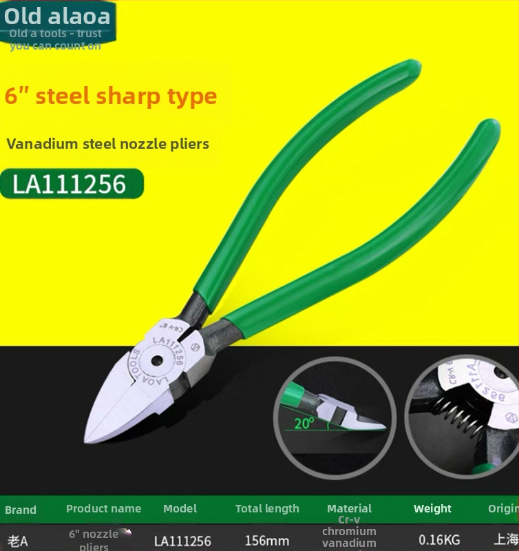 Old A diagonálne kliešte na rezanie plastu, uhlíková oceľ, 0.23 kg