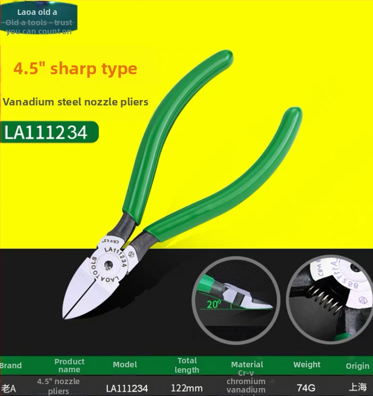 Old A diagonálne kliešte na rezanie plastu, uhlíková oceľ, 0.23 kg
