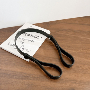 PU δερμάτινος ιμάντας τσάντας με επεκτειόμενη ιμάντα και μαξιλαράκι ώμου, ευρύ ιμάντας τύπου crossbody, μονόχρωμος, φθινόπωρο 2024