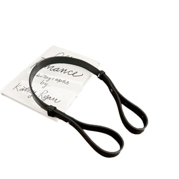 PU δερμάτινος ιμάντας τσάντας με επεκτειόμενη ιμάντα και μαξιλαράκι ώμου, ευρύ ιμάντας τύπου crossbody, μονόχρωμος, φθινόπωρο 2024