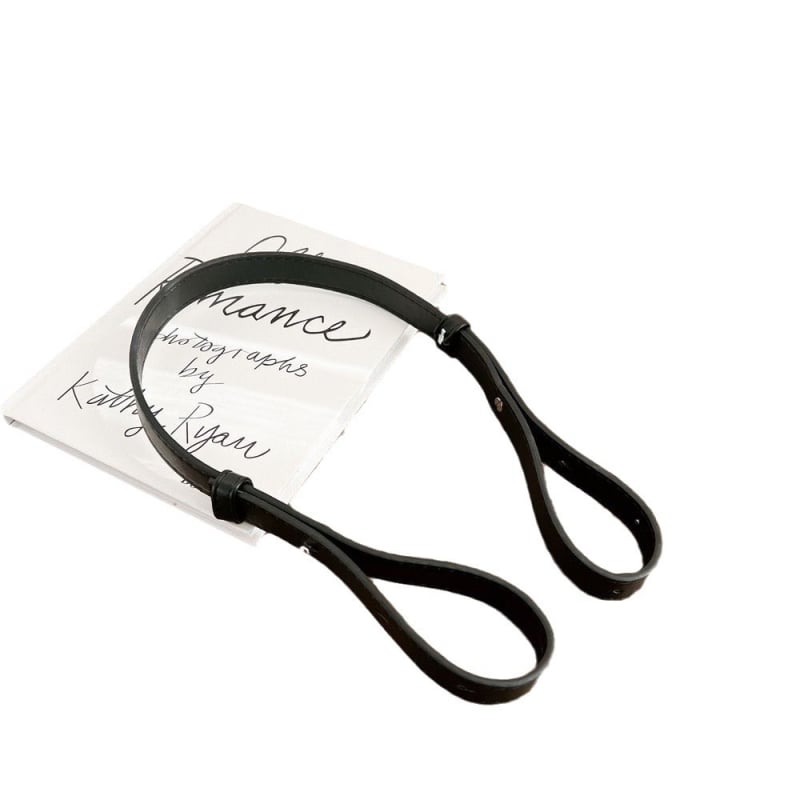 PU δερμάτινος ιμάντας τσάντας με επεκτειόμενη ιμάντα και μαξιλαράκι ώμου, ευρύ ιμάντας τύπου crossbody, μονόχρωμος, φθινόπωρο 2024