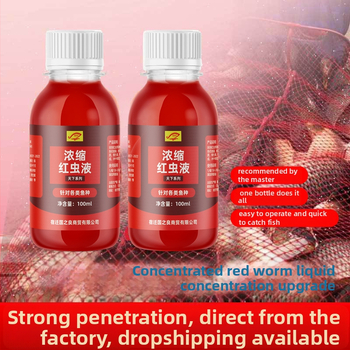 Guoliang Koncentrovaná Tekutá Nástraha z Červeného Červa – Nástraha na báze vody pre rybolov (Komplexná Nástraha)