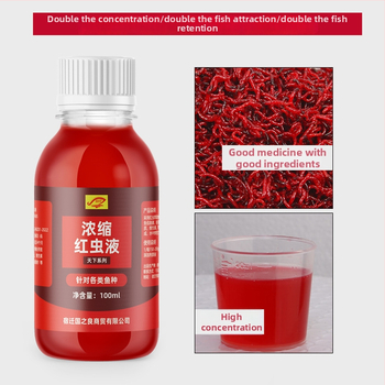 Guoliang Koncentrovaná Tekutá Nástraha z Červeného Červa – Nástraha na báze vody pre rybolov (Komplexná Nástraha)