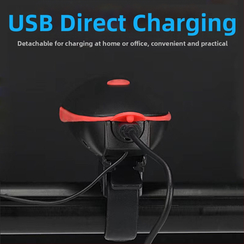 7588 Predné svetlo na bicykel USB nabíjateľné, Nočné jazdenie na horskom bicykli, Nepremokavé