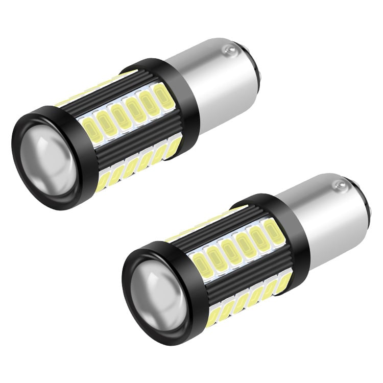 Автомобилна LED спирачна и задна светлина, 12-24V, 33 диода 5730, 5W, 600 lm, съвместима с 3157/1157/BA15S/7443.