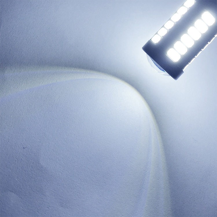 Автомобилна LED спирачна и задна светлина, 12-24V, 33 диода 5730, 5W, 600 lm, съвместима с 3157/1157/BA15S/7443.