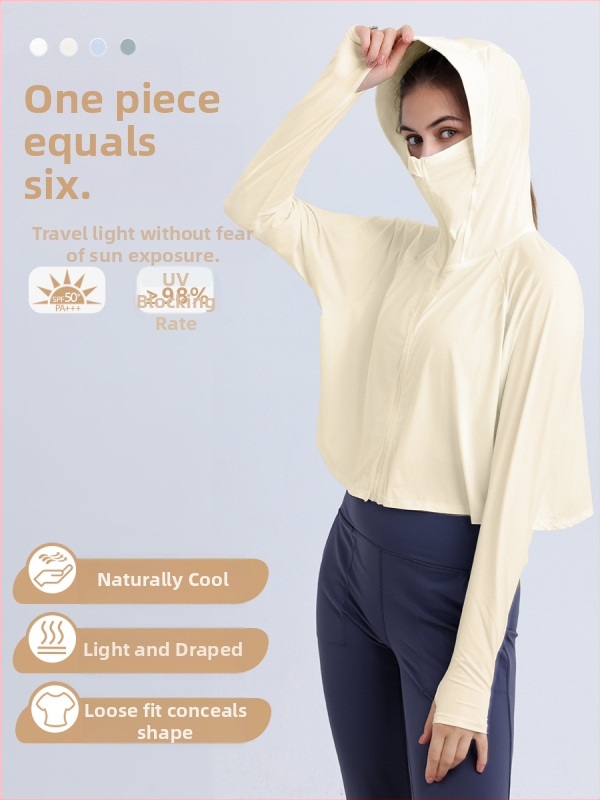 Išorinė vėjo striukė su gobtuvu dviračių sportui, nailono audinys, UPF50+, lengva, vienos spalvos raštas