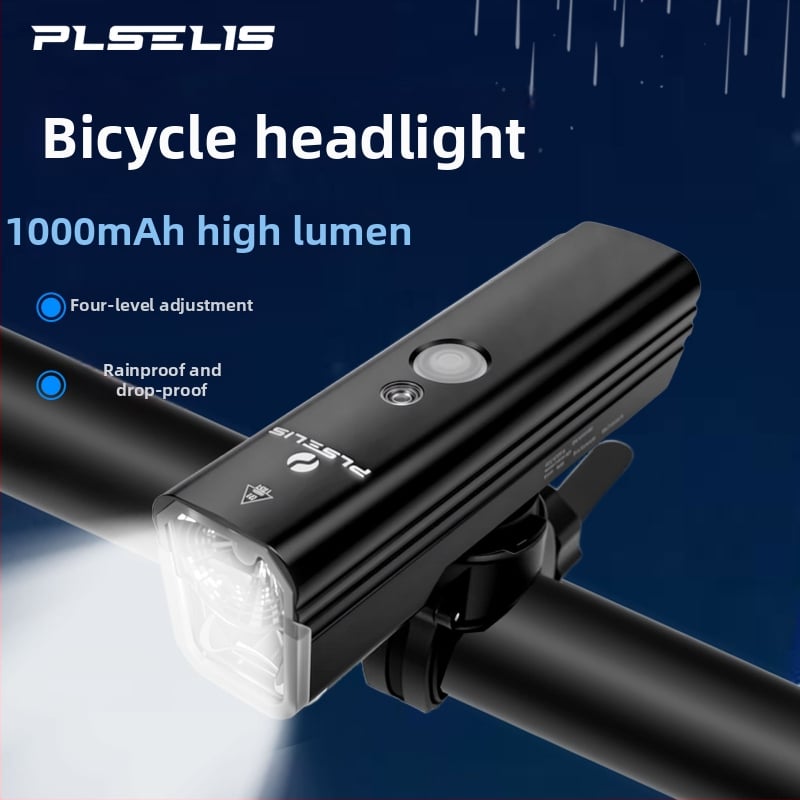 PLSELIS ultraľahké predné svetlo na bicykel s nabíjaním cez Type-C, vodotesné