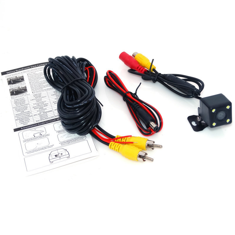 Opća vanjska CCD auto kamera s LED svjetlom, JF-663, 12V, 170° kut gledanja, rezolucija 728×500, dvostruki video ulaz
