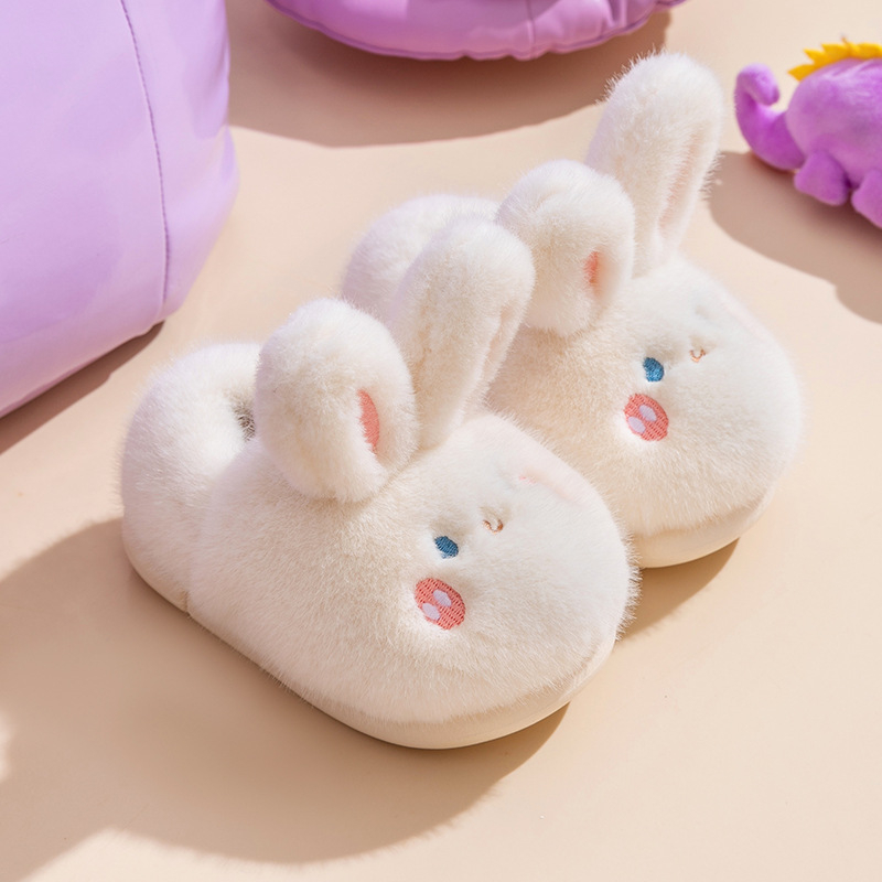 Laste puuvillased sussid talveks — soojad, mitte libisev PVC talla, fliisist vooder, multikas muster, suletud kanna, sobivad 4-12-aastastele.