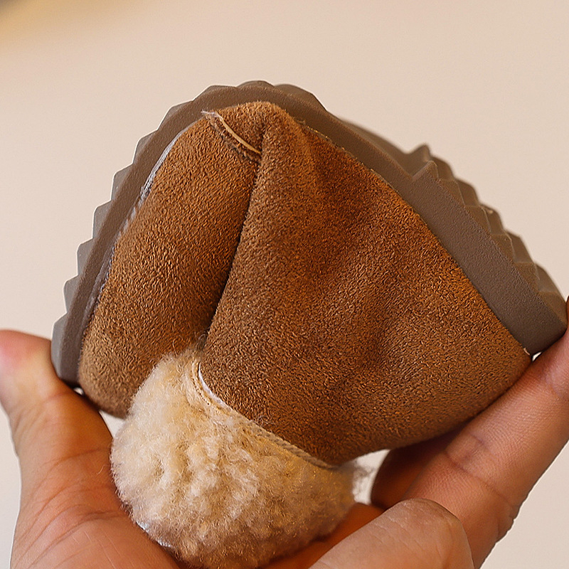 Lányoknak szóló bokacsizma PU felsőrésszel – FC-309, egyszerű stílus, raktáron, Fanka Hao márka, 1–12 éveseknek