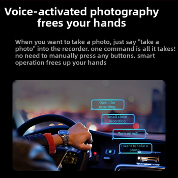 Dash kamera Lincoln Aviator MKX s rozlíšením 2160P, 170° zorné pole, slučkové nahrávanie, monitorovanie parkovania, detekcia kolízie