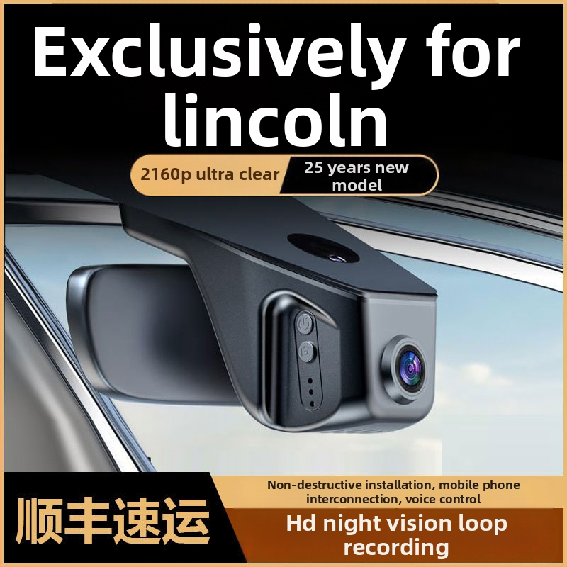 Dash kamera Lincoln Aviator MKX s rozlíšením 2160P, 170° zorné pole, slučkové nahrávanie, monitorovanie parkovania, detekcia kolízie