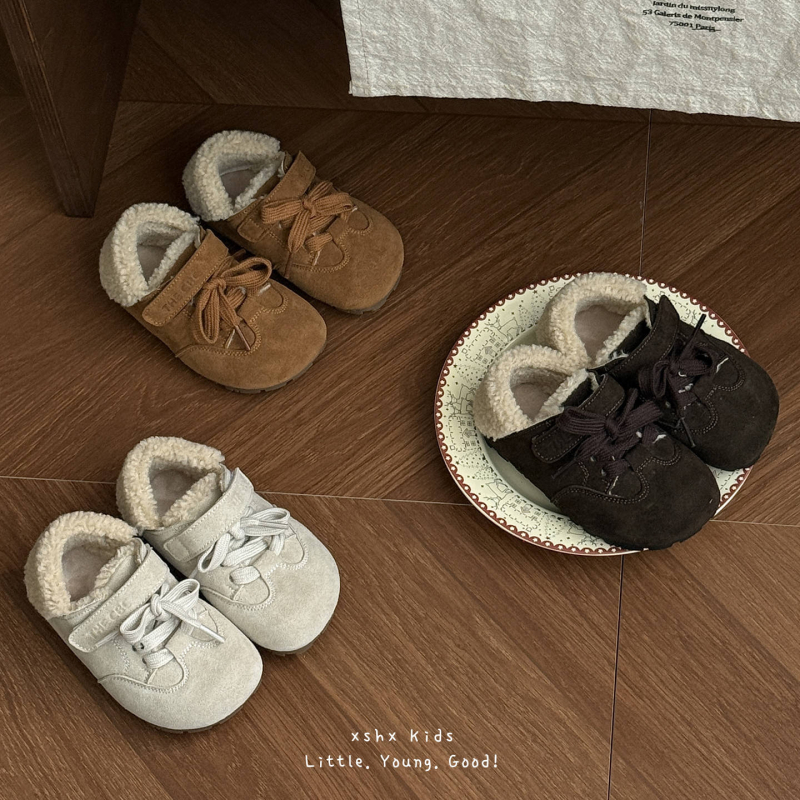 XSHX Retro detské topánky z bavlny - unisex, nízky vrch, zapínanie na suchý zips (Velcro), gumová podrážka, stredná hrúbka, vek 4–12 rokov