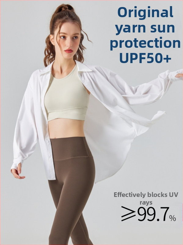 Naiste UV-kaitsega pikkade varrukatega särk, Ice Silk kangas, hingav, kiiresti kuivav, kerge