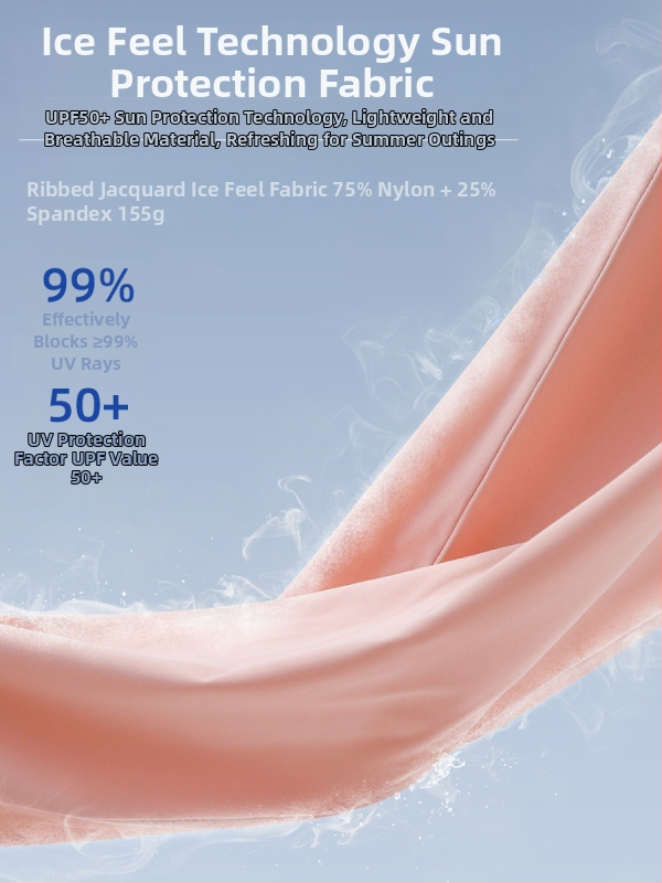 Sievietēm UV aizsardzības krekliņš ar garām piedurknēm, Ice Silk audums, elpojošs, ātri žūst, viegls