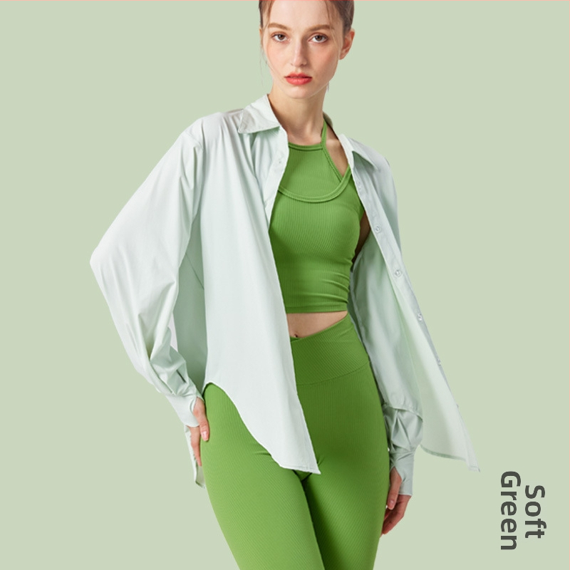 Naiste UV-kaitsega pikkade varrukatega särk, Ice Silk kangas, hingav, kiiresti kuivav, kerge