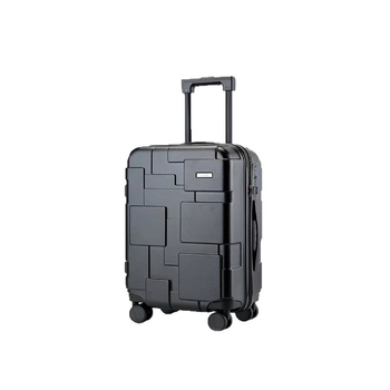 Valiză ABS de 20 inch cu lacăt de parolă, roți universale, închidere cu fermoar, extensibilă