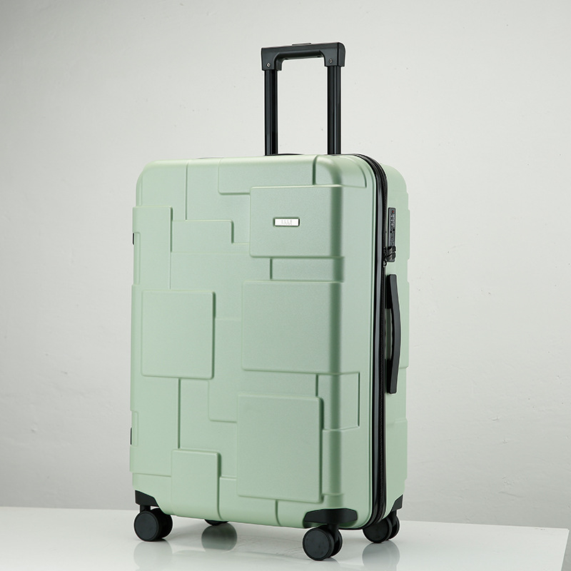 Valiză ABS de 20 inch cu lacăt de parolă, roți universale, închidere cu fermoar, extensibilă