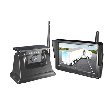 Systém zadnej kamery pre nákladné auto – 1080P bezdrôtový digitálny signál, solárne napájanie s 10000mAh batériou, prevádzkové napätie 12–24V, nastaviteľný uhol 60°