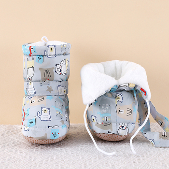 Snow Baby Pantofi pentru Bebe Unisex, Înălți, pentru 1-3 Ani, Partea Superioară din Bumbac, Talpă PVC