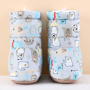 Snow Baby Pantofi pentru Bebe Unisex, Înălți, pentru 1-3 Ani, Partea Superioară din Bumbac, Talpă PVC